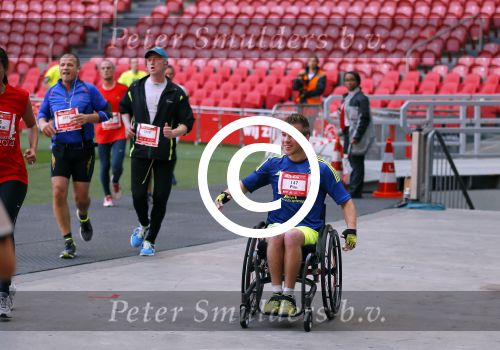 Amsterdam 12 oktober 2014
Rene Froger loopt met zoon Danny beste vriend Frank Schmitt de ajax loop ter voorbereiding op de New York marathon.