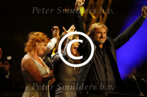 Amsterdam 16 oktober 2014
Uitreiking gouden televizierring in Carre. Victor Reinier en Angela Schijf winnen de ring met Flikken Maastricht