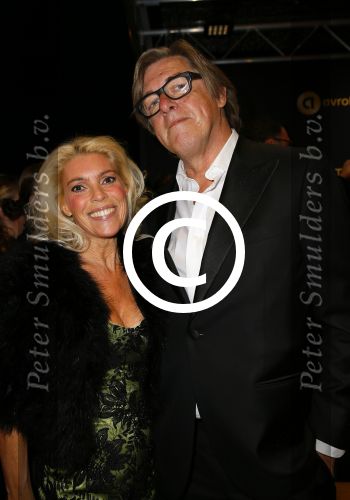 Amsterdam 16 oktober 2014
Uitreiking gouden televizierring in Carre. 
Bert v d Veer met partner Judith Osborn