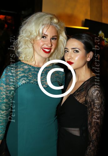 Amsterdam 16 oktober 2014
Uitreiking gouden televizierring in Carre.  Christina Curry met een kennis