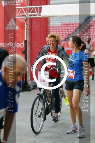Amsterdam 12 oktober 2014
Rene Froger loopt met zoon Danny beste vriend Frank Schmitt de ajax loop ter voorbereiding op de New York marathon. Daphne Koster
