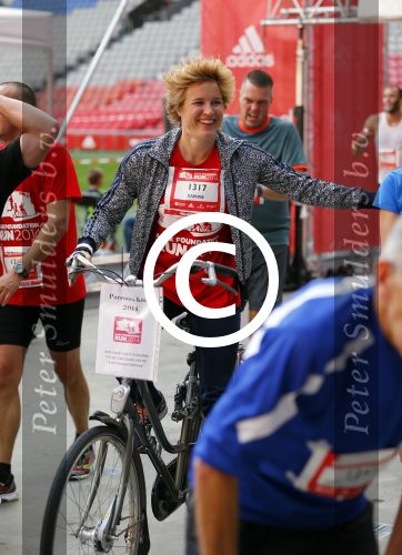 Amsterdam 12 oktober 2014
Rene Froger loopt met zoon Danny beste vriend Frank Schmitt de ajax loop ter voorbereiding op de New York marathon. Daphne Koster