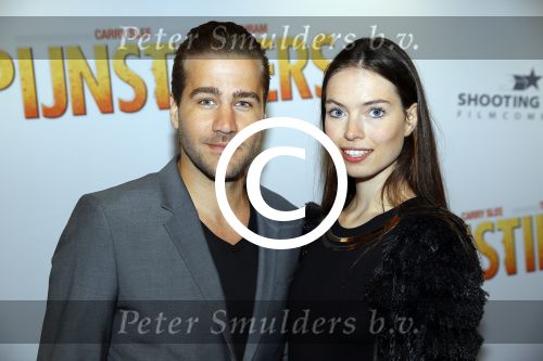 Amsterdam 22 september 2014
Premiere Pijnstillers in Tuschinski.
Dave Schram met partner Annewil Hokken