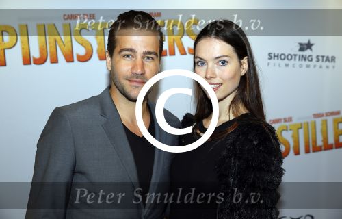 Amsterdam 22 september 2014
Premiere Pijnstillers in Tuschinski.
Dave Schram met partner Annewil Hokken