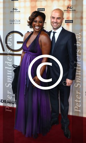 Rotterdam, 28 September 2014
Premiere Musical Dreamgirls
Edsilia Rombley met haar man Tjeerd Oosterhuis