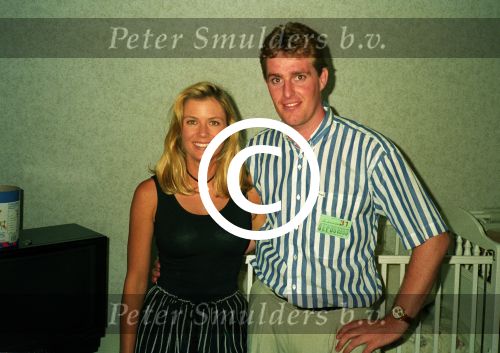 Hollywood, 10 September 1993
Werkbezoek op de set van de The Bold & The Beautifull met Edwin Smulders met Eric v Saten, John McCook