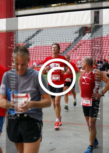 Amsterdam 12 oktober 2014
Rene Froger loopt met zoon Danny beste vriend Frank Schmitt de ajax loop ter voorbereiding op de New York marathon. Edwin v d Sar