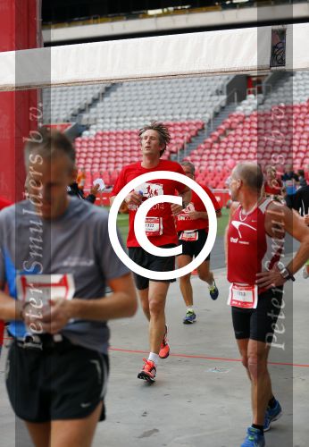 Amsterdam 12 oktober 2014
Rene Froger loopt met zoon Danny beste vriend Frank Schmitt de ajax loop ter voorbereiding op de New York marathon. Edwin v d Sar