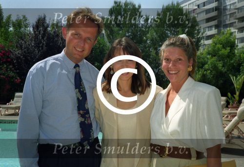 Hollywood, 10 September 1993
Werkbezoek op de set van de The Bold & The Beautifull met Edwin Smulders met Eric v Saten, John McCook
