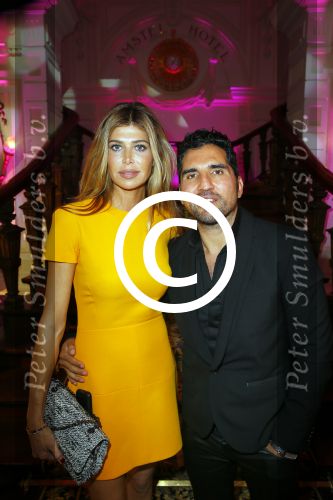 Amsterdam 29 september 2014
Beau monde awards in het Amstel hotel. Estelle Cruijff met Rodrigo Otazu