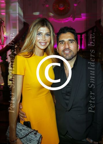 Amsterdam 29 september 2014
Beau monde awards in het Amstel hotel. Estelle Cruijff met Rodrigo Otazu