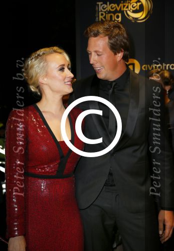 Amsterdam 16 oktober 2014
Uitreiking gouden televizierring in Carre. Eva Jinek met Freek Vonk