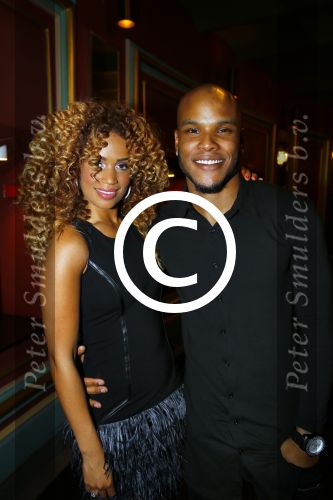 Amsterdam 16 oktober 2014
Uitreiking gouden televizierring in Carre. 
Fajah Lourens met vriend