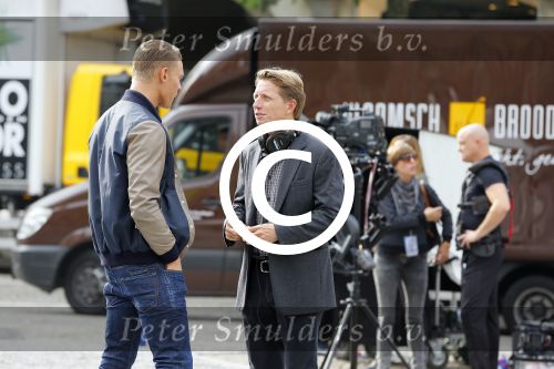 Amsterdam 30 september 2014
Kelly Kruger, Darin Brooks, Kim Matula, Scott Clifton, Ashleigh Brewer en Ferry Doedens uit de Amerikaanse soapserie The Bold and the Beautiful tijdens opnames op de dam in Amsterdam.
