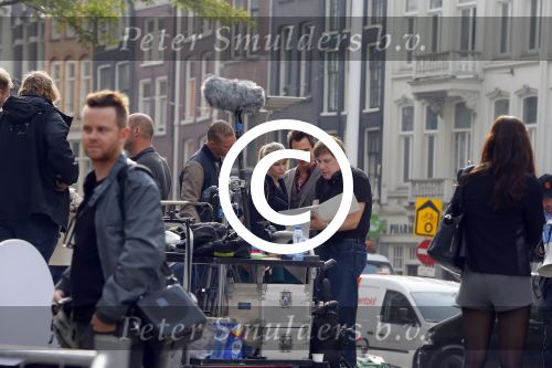 Amsterdam 30 september 2014
Kelly Kruger, Darin Brooks, Kim Matula, Scott Clifton, Ashleigh Brewer en Ferry Doedens uit de Amerikaanse soapserie The Bold and the Beautiful tijdens opnames op de dam in Amsterdam.