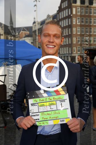 Amsterdam 30 september 2014
Kelly Kruger, Darin Brooks, Kim Matula, Scott Clifton, Ashleigh Brewer en Ferry Doedens uit de Amerikaanse soapserie The Bold and the Beautiful tijdens opnames op de dam in Amsterdam.