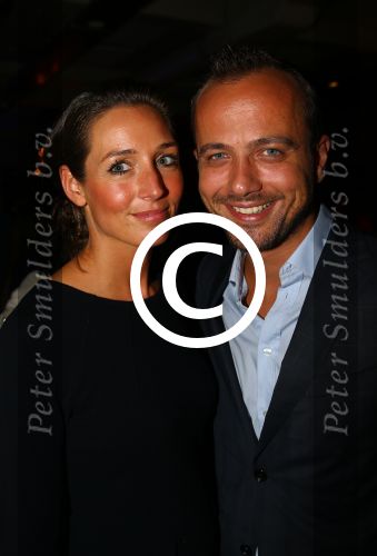 Bussum, 27 September 2014
Premiere Sneeuwwitje in \'t Spant in Bussum
Geert Hoes met zijn nieuwe vriendin sinds Mei 2015, Bonny Hooghof
Foto Peter Smulders BV