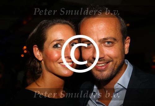 Bussum, 27 September 2014
Premiere Sneeuwwitje in \'t Spant in Bussum
Geert Hoes met zijn nieuwe vriendin sinds Mei 2015, Bonny Hooghof
Foto Peter Smulders BV
