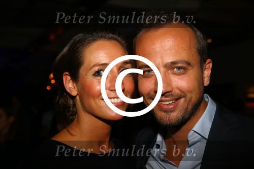 Bussum, 27 September 2014
Premiere Sneeuwwitje in \'t Spant in Bussum
Geert Hoes met zijn nieuwe vriendin sinds Mei 2015, Bonny Hooghof
Foto Peter Smulders BV