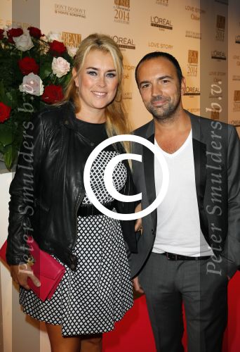 Amsterdam 29 september 2014
Beau monde awards in het Amstel hotel. Gerard Ekdom met vrouw