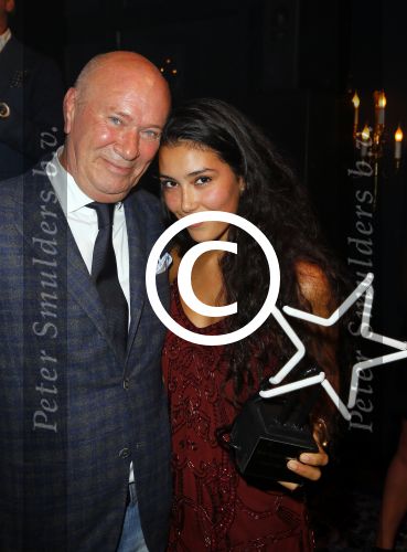Amsterdam 29 september 2014
Beau monde awards in het Amstel hotel. hans v d Veen met dochter Quincy Trustfull