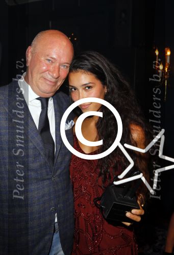 Amsterdam 29 september 2014
Beau monde awards in het Amstel hotel. hans v d Veen met dochter Quincy Trustfull