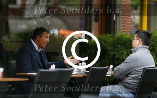 Amsterdam 8 oktober 2014
Henk ten Cate op terras bij v Dam