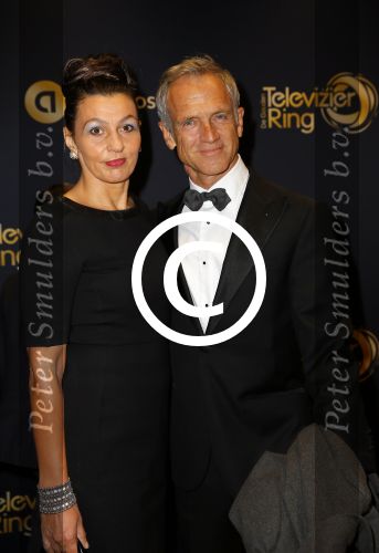 Amsterdam 16 oktober 2014
Uitreiking gouden televizierring in Carre. 
Jaap Jongbloed met partner