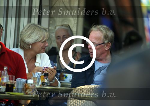 Amsterdam 18 september 2014
Jack Spijkerman op terras met een familielid.