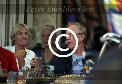 Amsterdam 18 september 2014
Jack Spijkerman op terras met een familielid.