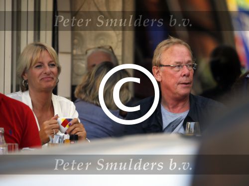 Amsterdam 18 september 2014
Jack Spijkerman op terras met een familielid.