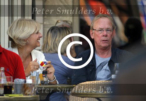 Amsterdam 18 september 2014
Jack Spijkerman op terras met een familielid.