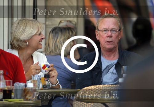 Amsterdam 18 september 2014
Jack Spijkerman op terras met een familielid.