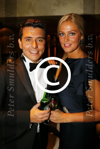 Amsterdam 16 oktober 2014
Uitreiking gouden televizierring in Carre. jan Liza Monique en Jenny Smit en vriend Monique