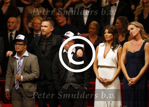 Amsterdam 16 oktober 2014
Uitreiking gouden televizierring in Carre. Johnny de Mol met zijn vriendin Shima