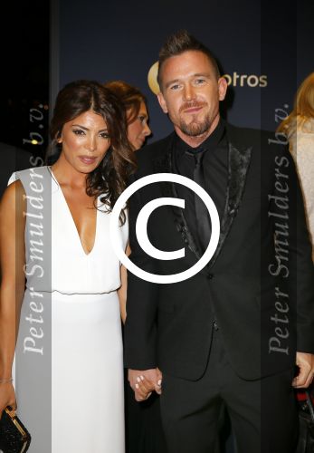 Amsterdam 16 oktober 2014
Uitreiking gouden televizierring in Carre. Johnny de Mol met zijn vriendin Shima