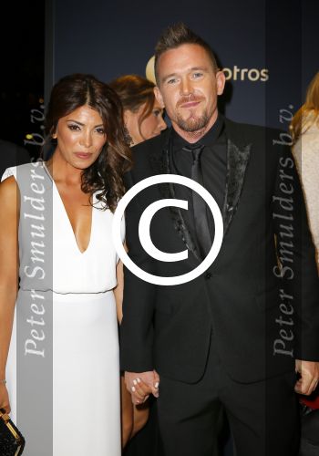 Amsterdam 16 oktober 2014
Uitreiking gouden televizierring in Carre. Johnny de Mol met zijn vriendin Shima