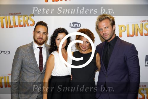 Amsterdam 22 september 2014
Premiere Pijnstillers in Tuschinski. Birgit Schuurman Arne Toonen Katja Schuurman en Thijs Romer