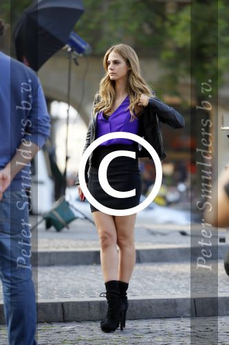 Amsterdam 30 september 2014
Kelly Kruger, Darin Brooks, Kim Matula, Scott Clifton, Ashleigh Brewer en Ferry Doedens uit de Amerikaanse soapserie The Bold and the Beautiful tijdens opnames op de dam in Amsterdam.