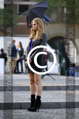 Amsterdam 30 september 2014
Kelly Kruger, Darin Brooks, Kim Matula, Scott Clifton, Ashleigh Brewer en Ferry Doedens uit de Amerikaanse soapserie The Bold and the Beautiful tijdens opnames op de dam in Amsterdam.