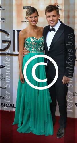 Rotterdam, 28 September 2014
Premiere Musical Dreamgirls
Kim Kotter met haar partner Jaap Reesema