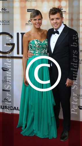 Rotterdam, 28 September 2014
Premiere Musical Dreamgirls
Kim Kotter met haar partner Jaap Reesema