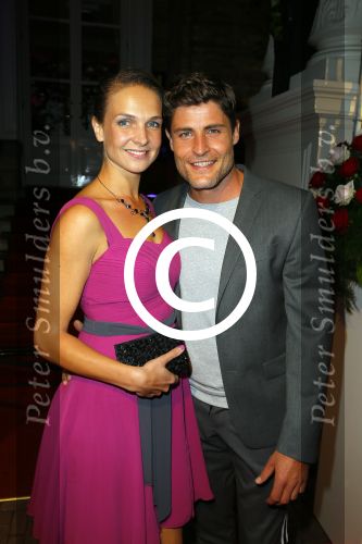 Amsterdam 29 september 2014
Beau monde awards in het Amstel hotel. Koertjan de Bruijn met vriendin Charlotte