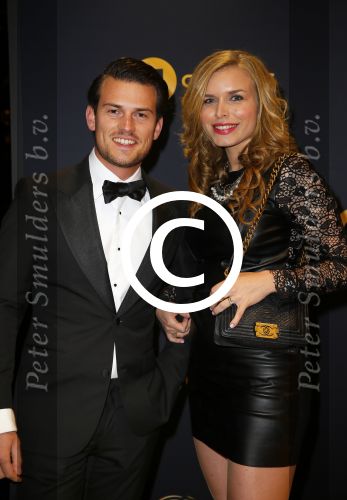 Amsterdam 16 oktober 2014
Uitreiking gouden televizierring in Carre. 
Levi v Kempen en Elisa  v d Meijden
