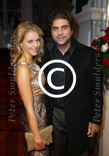 Amsterdam 29 september 2014
Beau monde awards in het Amstel hotel. Liza Sips met vriend Ralph Mannheim