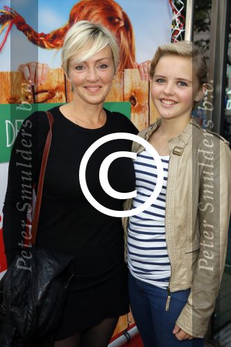 Amstelveen 5 oktober 2014
Premiere Pippi Langkous in de schouwburg van Amstelveen.
Lone v Roosendaal met dochter