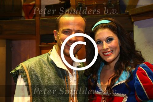 Bussum, 27 September 2014
Premiere Sneeuwwitje in \'t Spant in Bussum
Maud Mulder als Sneeuwwitje en Geert Hoes als de Prins
Foto Peter Smulders BV