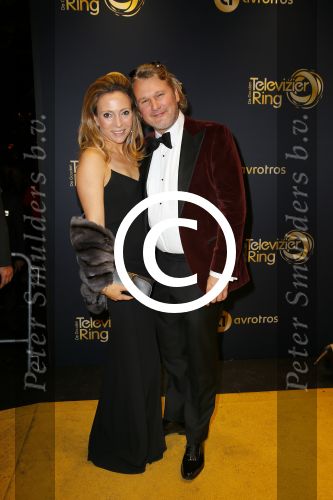 Amsterdam 16 oktober 2014
Uitreiking gouden televizierring in Carre. 
Maybritt Mobach met haar man