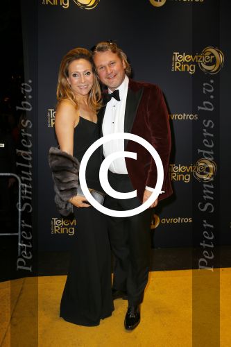 Amsterdam 16 oktober 2014
Uitreiking gouden televizierring in Carre. 
Maybritt Mobach met haar man