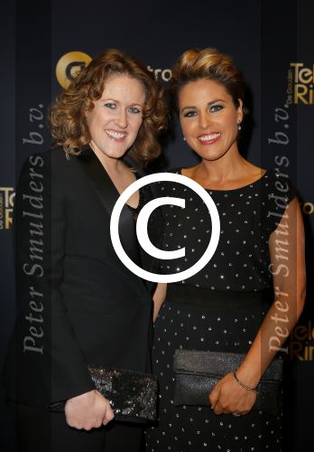 Amsterdam 16 oktober 2014
Uitreiking gouden televizierring in Carre. Mirella van Markus met vriendin
